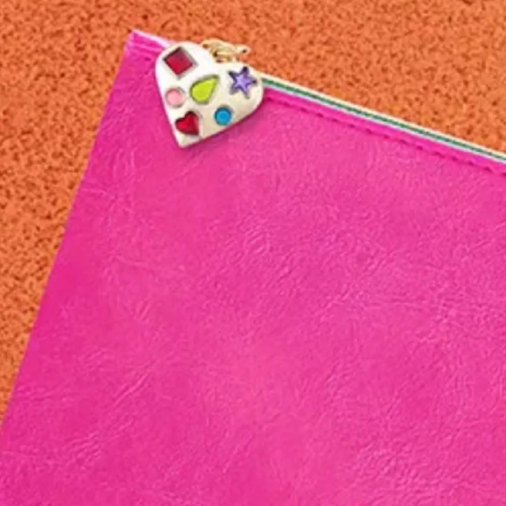 Ipsy Faux Leather Pink & Blue Glam Bag